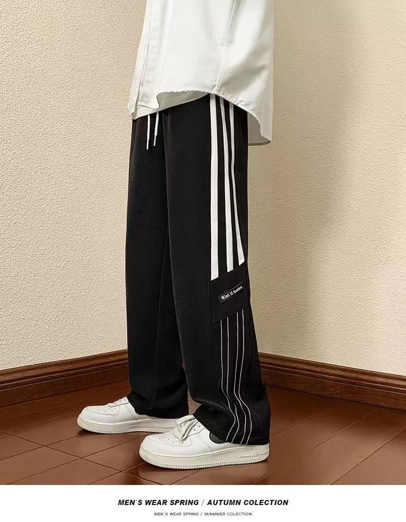 Men's sporty leisure pants with modern side details Lune London