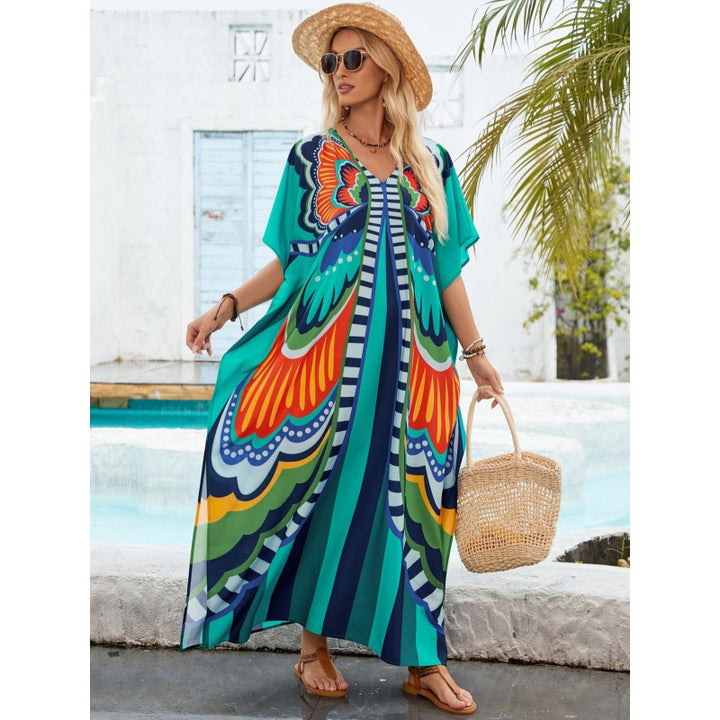 Women Bohemian butterfly dress beach chic and style
