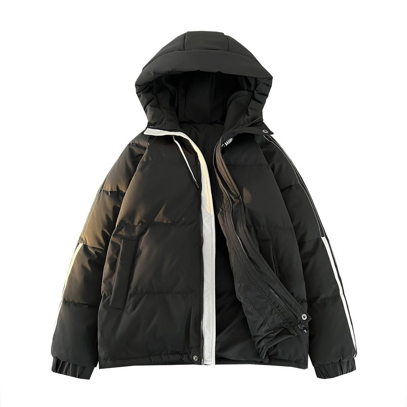 Ladies fashionable functional jacket with insulating padding and adjustable hood Lune London