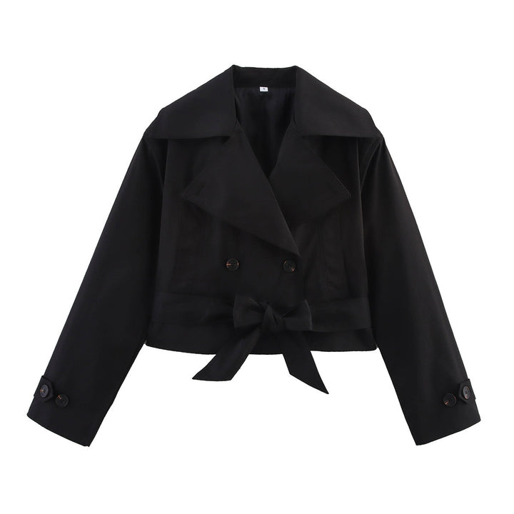Casual women's vest with double-breasted buttons and adjustable belt Lune London