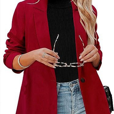 Classic women's blazer with modern design featuring a stylish lapel Lune London