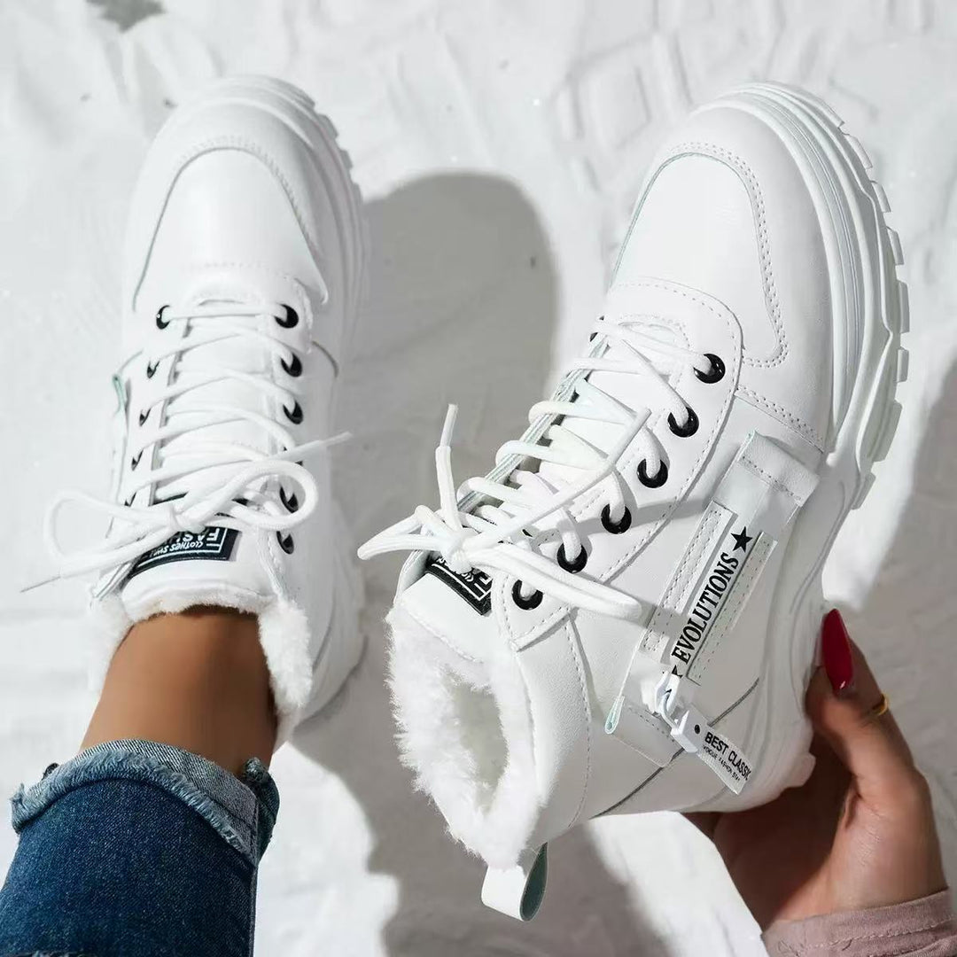 Women's padded high-top sneakers with non-slip sole and stylish design Lune London