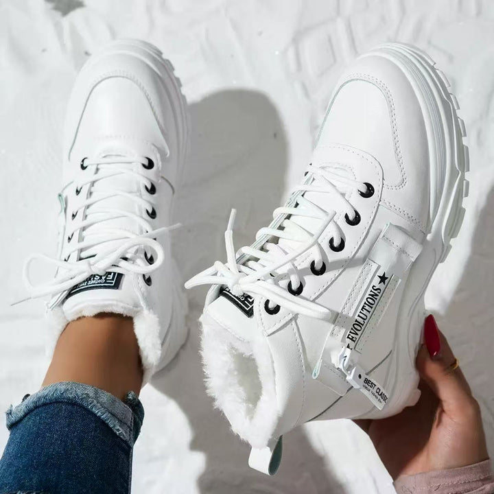 Women's padded high-top sneakers with non-slip sole and stylish design Lune London