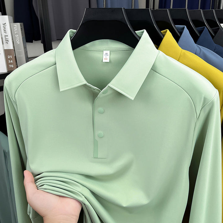 Sporty polo shirt for men with innovative moisture regulation Lune London
