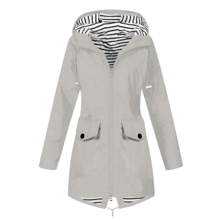 Functional women's jacket with adjustable hood and practical pockets Lune London
