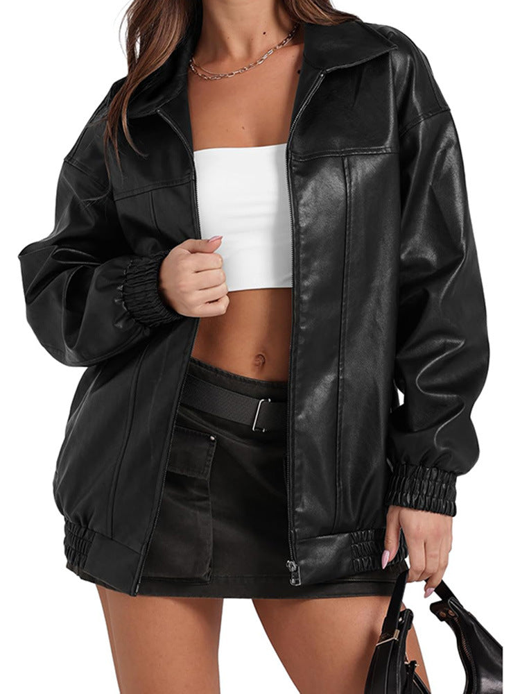 Ladies Oversized Casual Clothing with Elastic Cuffs and Practical Pockets Lune London