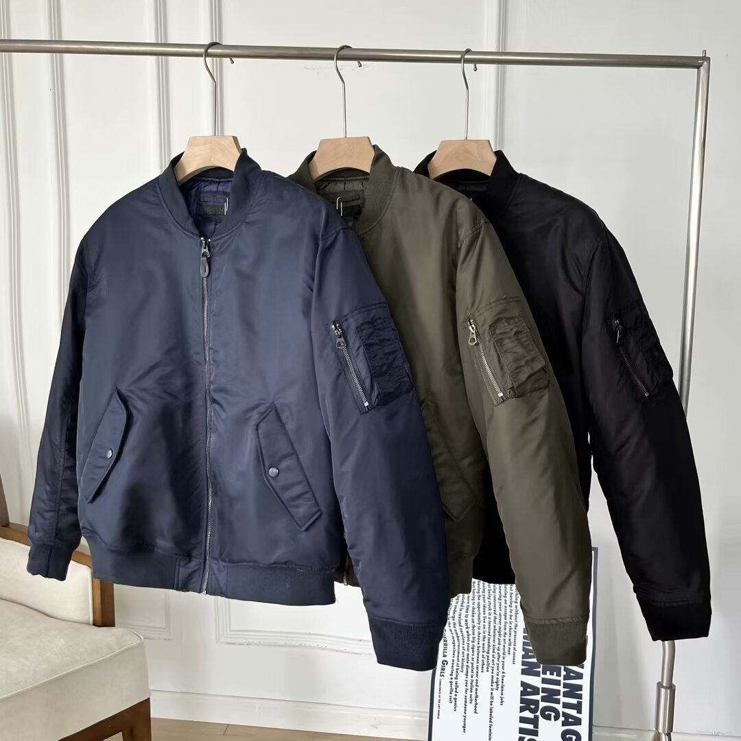 Veste aviateur en faux cuir intemporelle pour femmes avec poches pratiques Chic & Stil