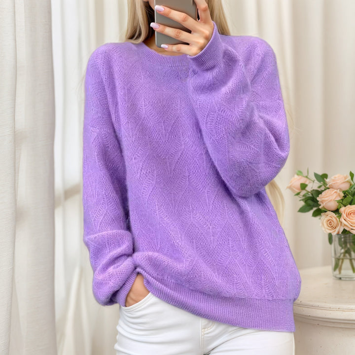 Women's soft knit sweater with elegant pattern Lune London