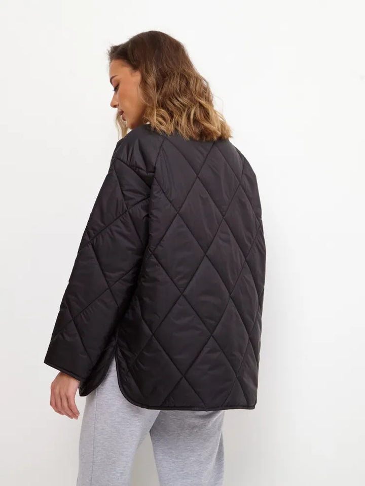 Quilted leisure jacket for women with high collar and trendy fit Lune London