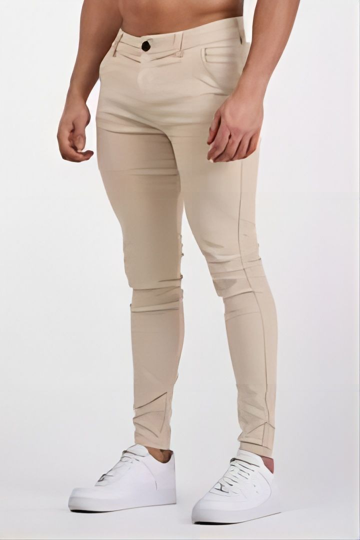 Performance Slim Fit Pants for Men Lune London