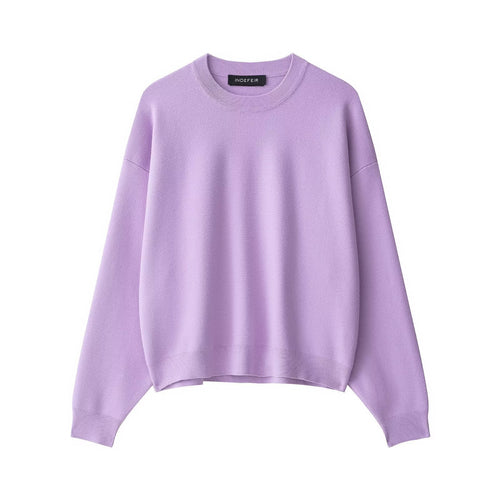 Casual sweatshirt for women with a loose fit and a modern round neck Lune London