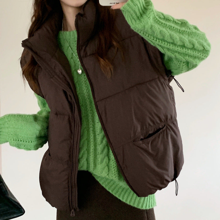 Ladies leisure down jacket with high pockets and full zip Lune London