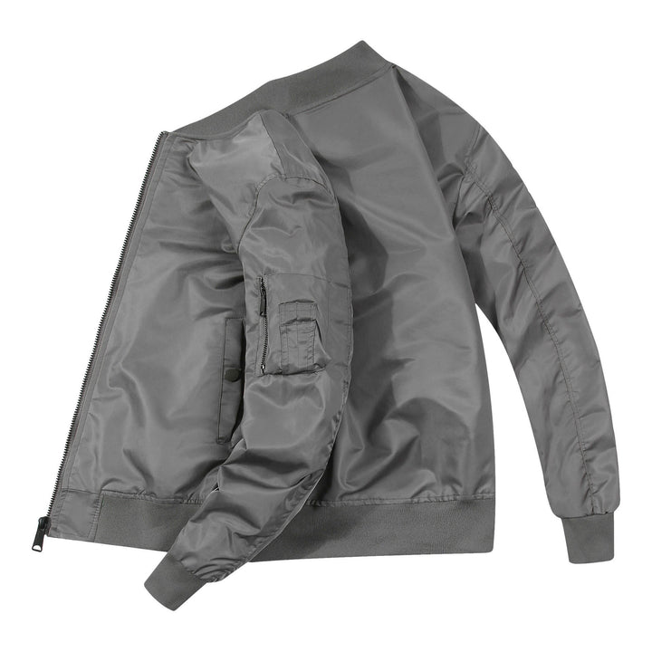 Women's bomber jacket with functional pockets and chic sporty design