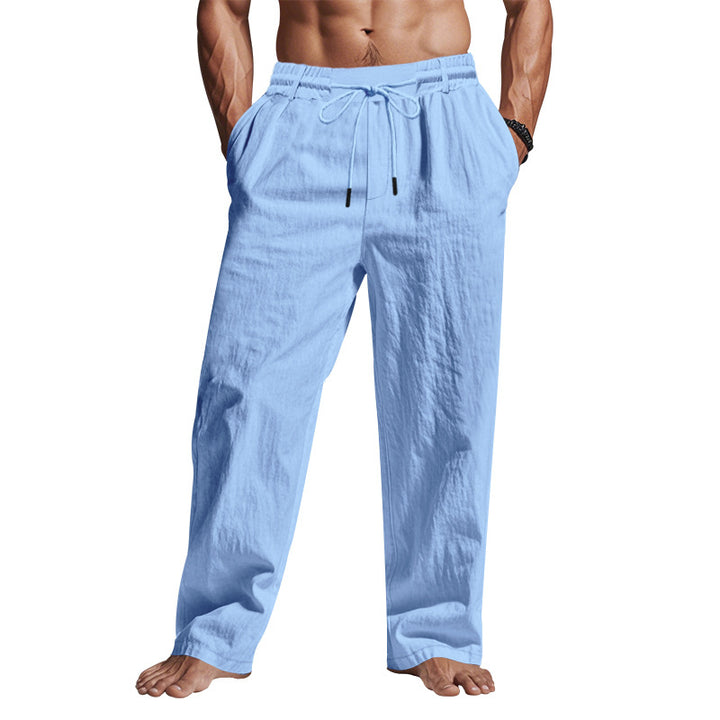 Men's casual summer pants with elastic waistband and practical side pockets Lune London