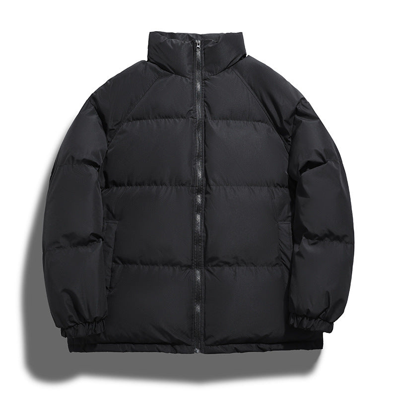 Ladies warm down jacket with high collar and side zip pockets Lune London