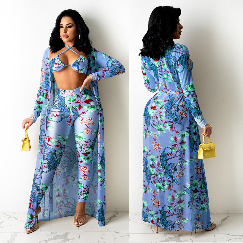 Ladies floral pattern two-piece Lune London