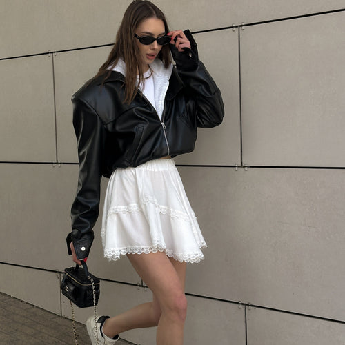 Lune London cropped leather jacket for women