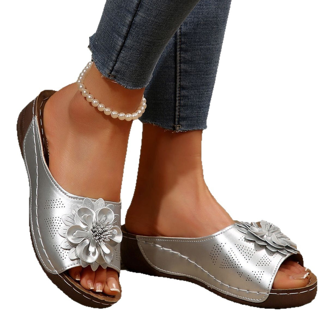 Lune London Decorative Flower Strap Sandals for Women