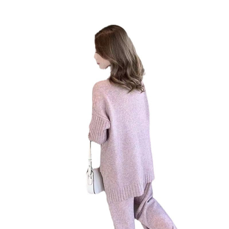 Woman Soft Knit Sweater with High Neck and Casual Fit Lune London