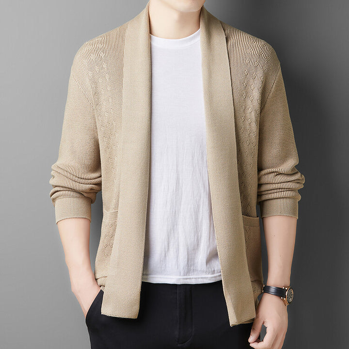 Jacket sweater for men with a modern cut and practical pockets Lune London
