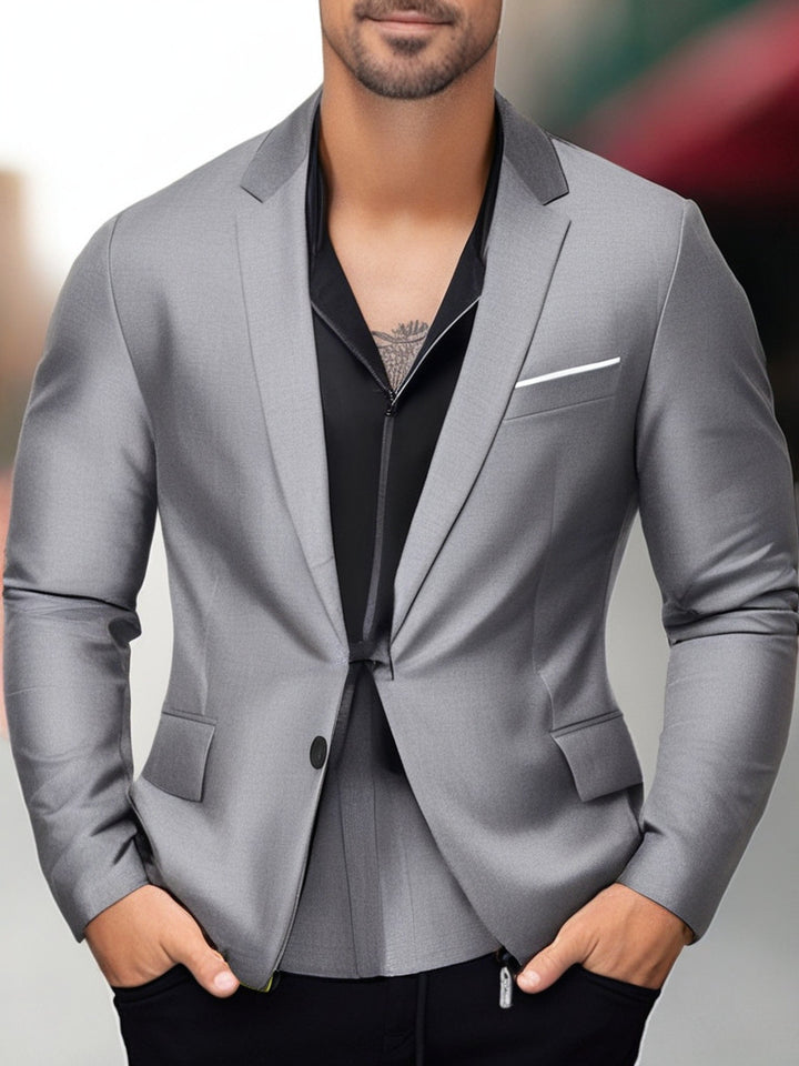 Elegant and stylish blazer for men with contrasting lapels Lune London