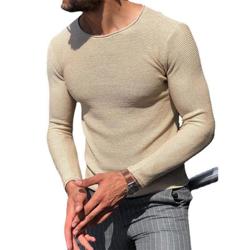 Long-sleeve T-shirt for men in textured fabric Lune London