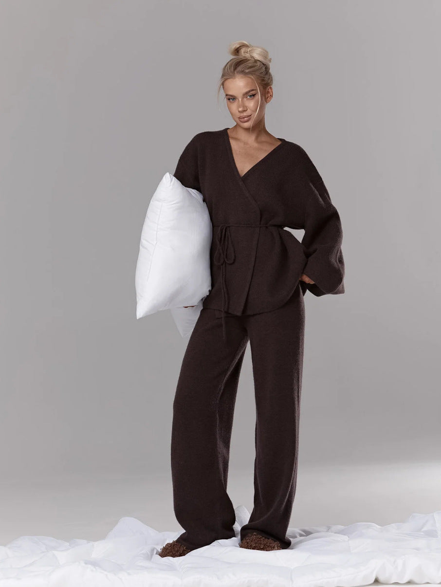 Ensemble de détente pour femmes avec haut kimono décontracté et pantalon confortable Chic & Stil
