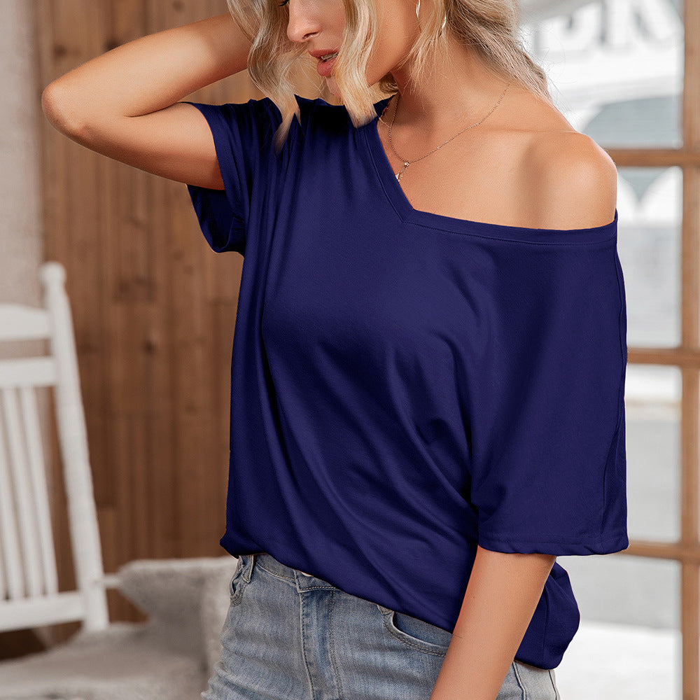 Asymmetrical oversized t-shirt for women with relaxed fit Lune London