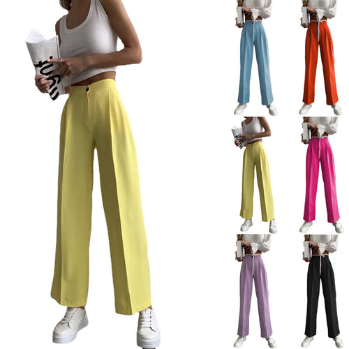 Wide Palazzo Pants for Women with an Elastic Waist and Convenient Pockets Lune London