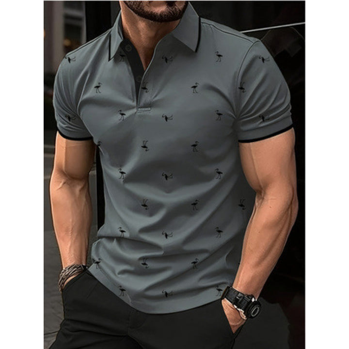 Lune London men's printed leisure polo shirt