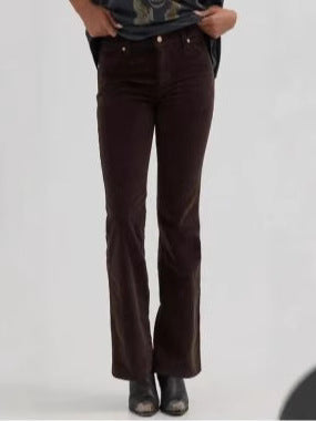 Flared jeans for women with vertical stripes and high waist Lune London