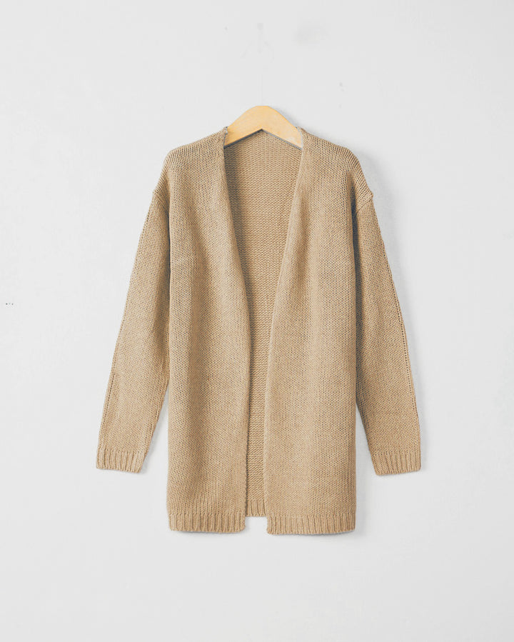 Ladies Open Knit Vest with Relaxed Fit and Pockets Lune London