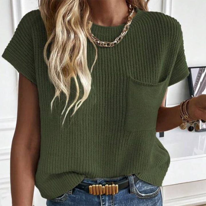 Knitted tank top for women with pockets Lune London