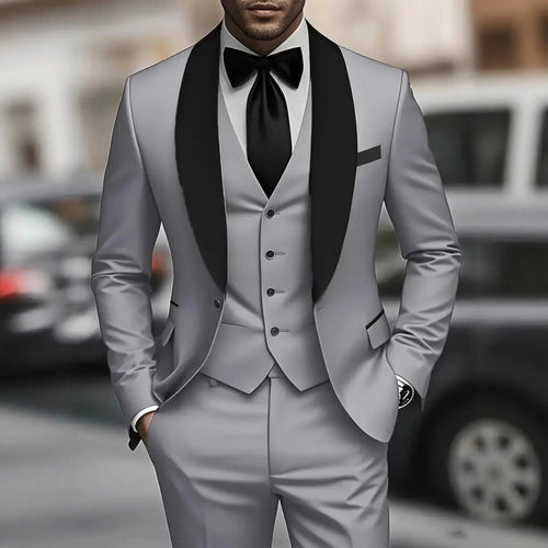 Elegant suit for men with fitted jacket and vest Lune London