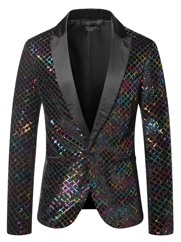 Glamorous sequined blazer jacket for women Lune London