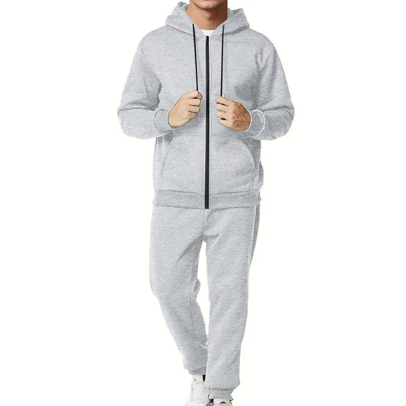Men's sporty leisure suit with practical pockets and zipper Lune London