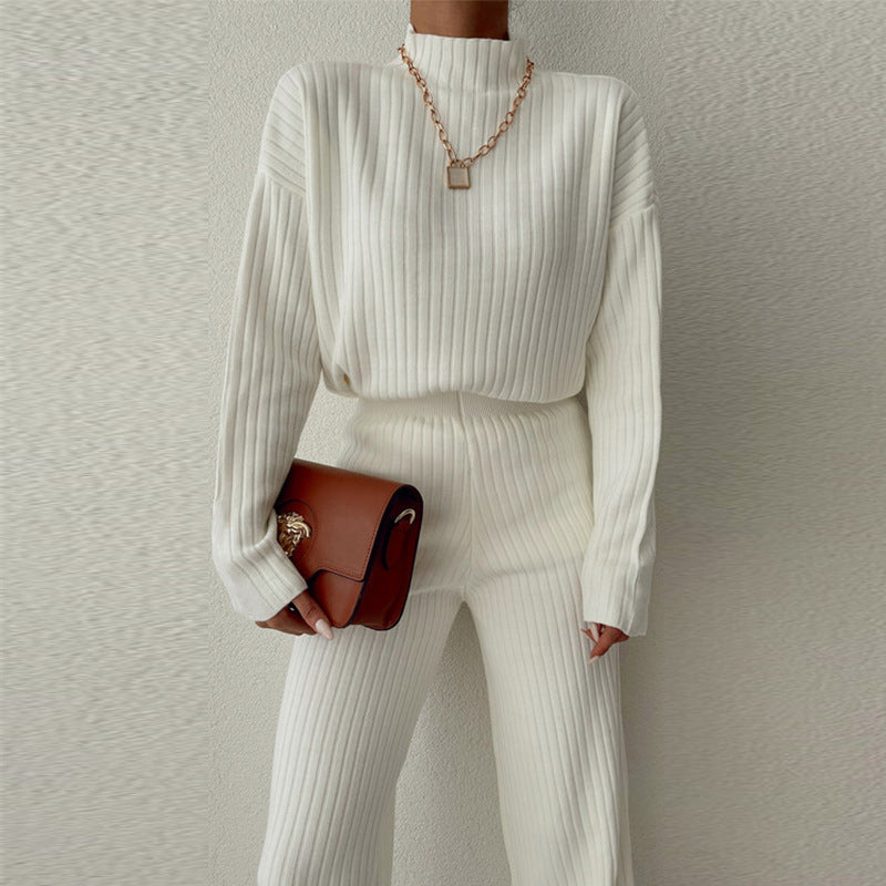 Pull femme au design côtelé moderne avec coupe décontractée Chic & Stil