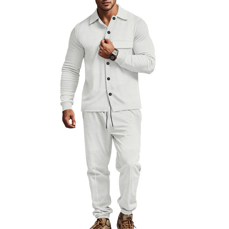Men's leisure suit in two pieces with structured design Lune London