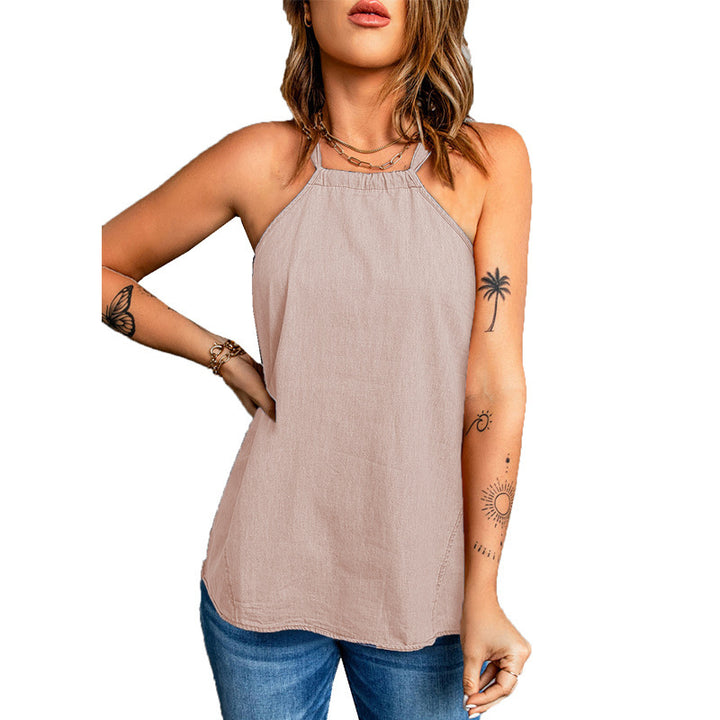 Women's lightweight summer top with spaghetti straps Lune London