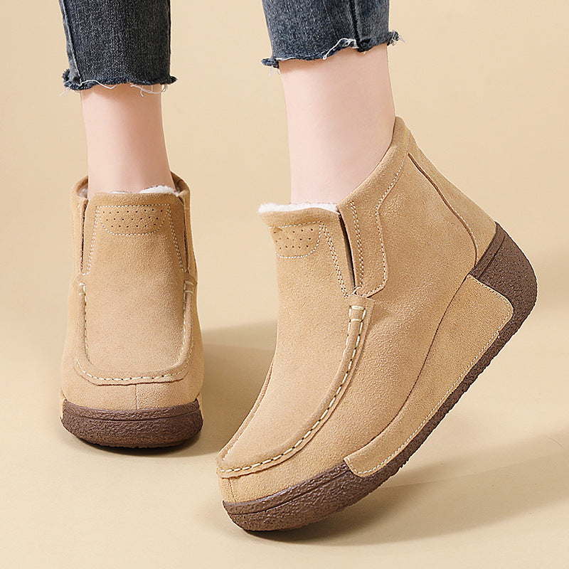 Short ankle boots for ladies, comfortable, with warm lining and non-slip sole Lune London
