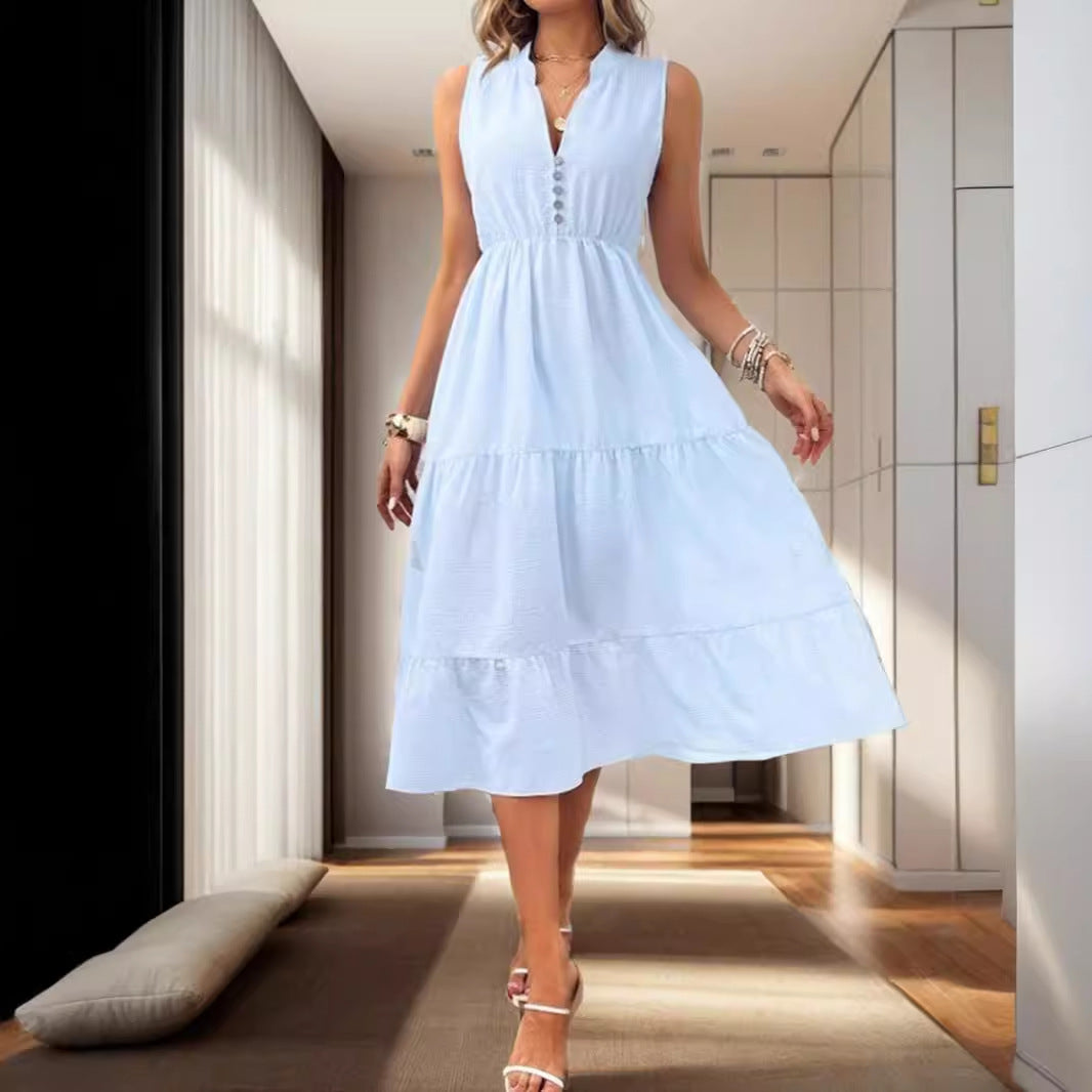 Lune London Women's Button Midi Dress