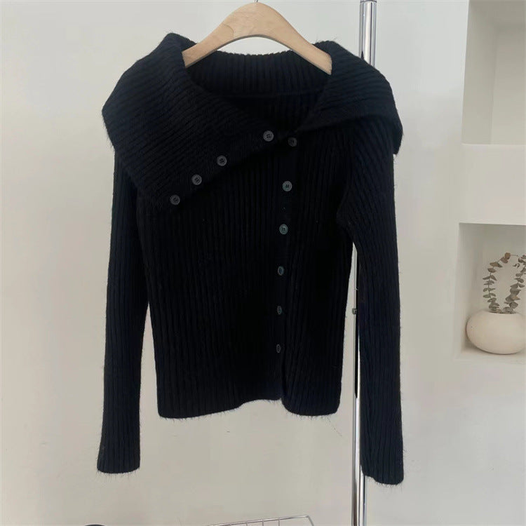Cardigan féminin en fine maille avec col tendance Chic & Stil