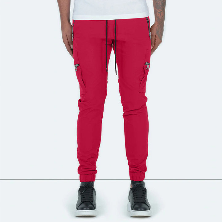 Men's cargo pants with side zip pockets Lune London