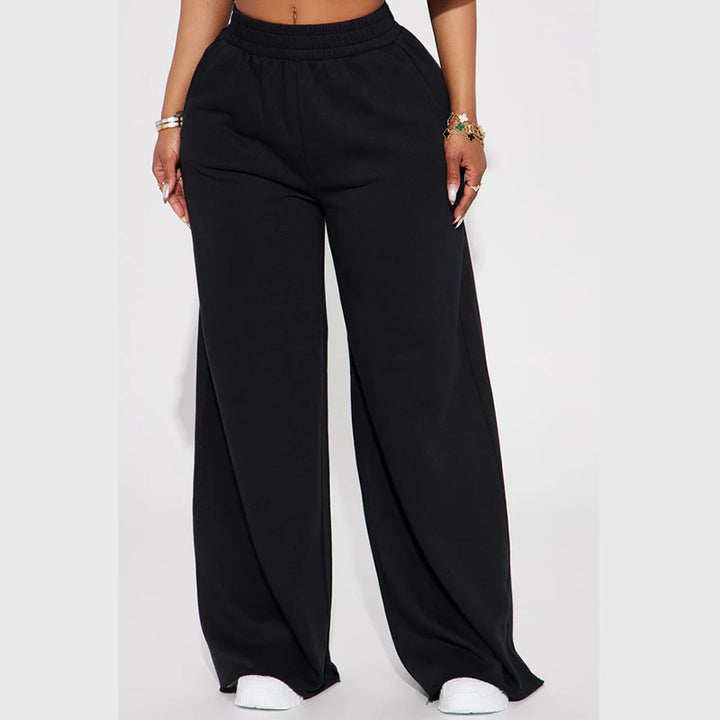 Loose-fitting leisure pants for women with elastic waistband Lune London