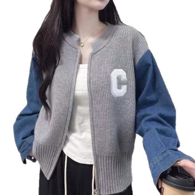 Cardigan Tendance pour Femmes avec Manches en Jean Chic & Stil
