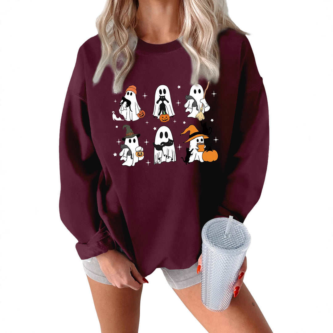 Sweatshirt pour femmes avec motif d'horreur créatif Chic & Stil