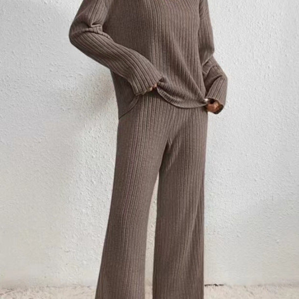 Women Casual Knit Top and Pants Set Lune London