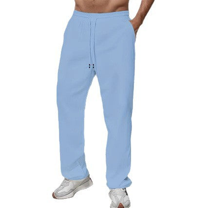 Men's Sporty Relaxed Fit Jogging Pants with Elastic Waistband and Side Pockets Chic & Stil