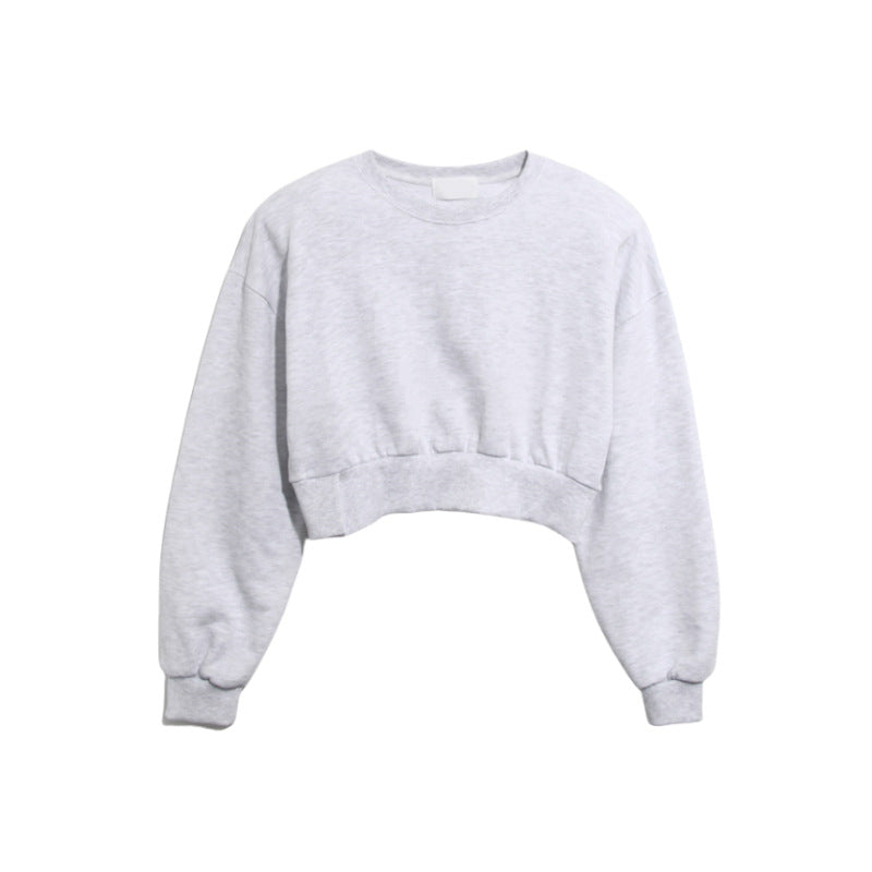 Sweat cropped décontracté pour femme avec manches larges Chic & Stil