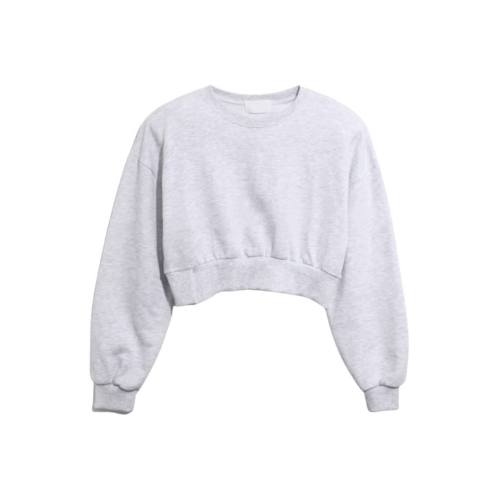 Sweat cropped décontracté pour femme avec manches larges Chic & Stil